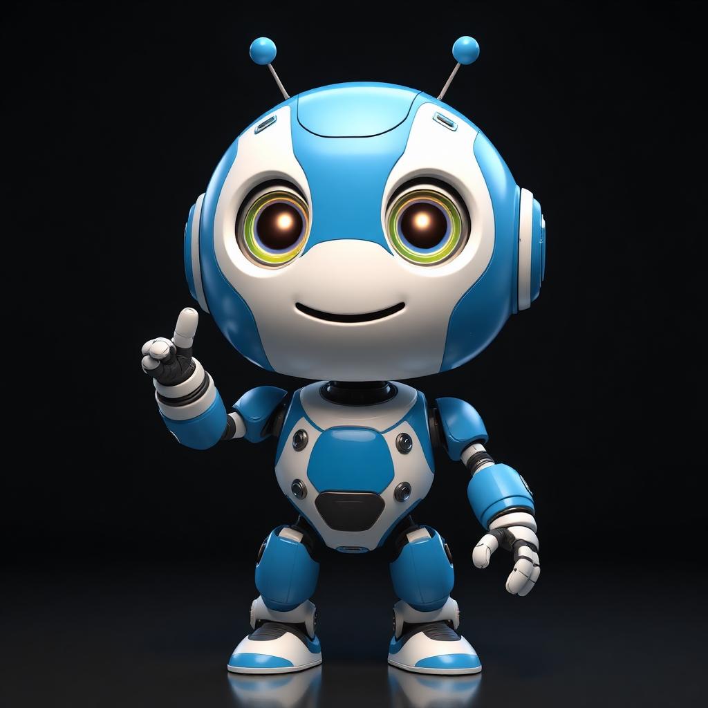 Robot Character — AI generated 3D model (Cartoon)